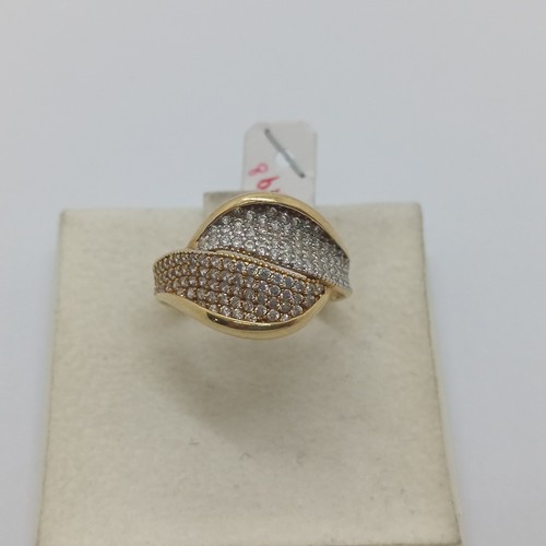 Bague femme avec zircons - femme, or