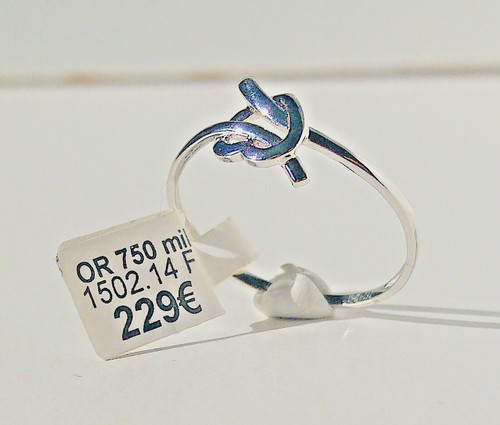 Bague blanc carats neuve - or,