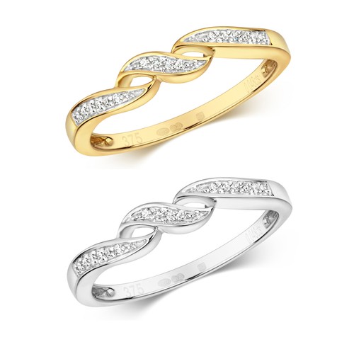 Bague femme blanc - or, blanc/jaune