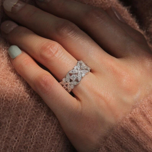 Bague femme blanc - en,