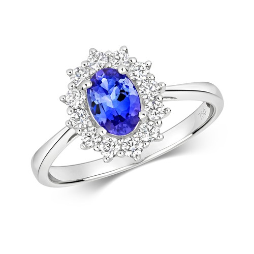 Bague femme pavage blanc 18 - or,