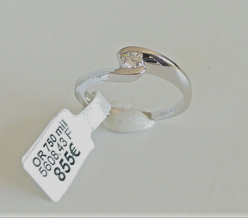 Bague neuve carats blanc - 18,