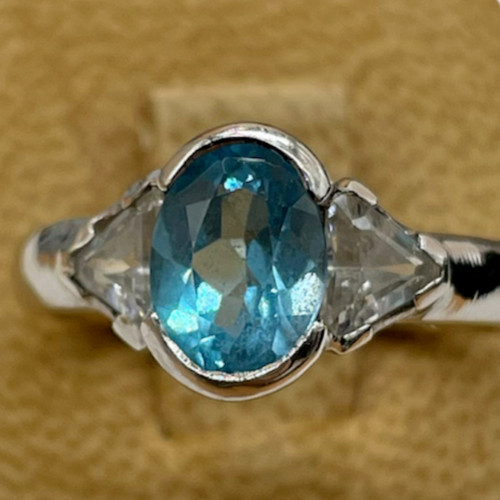 Bague blanc carats - bague, neuve