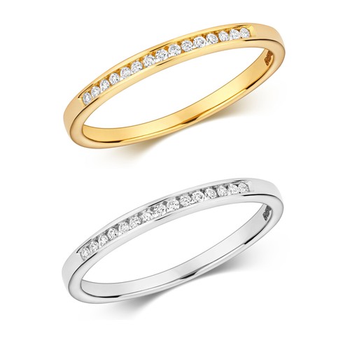 Bague femme blanc - femme, or