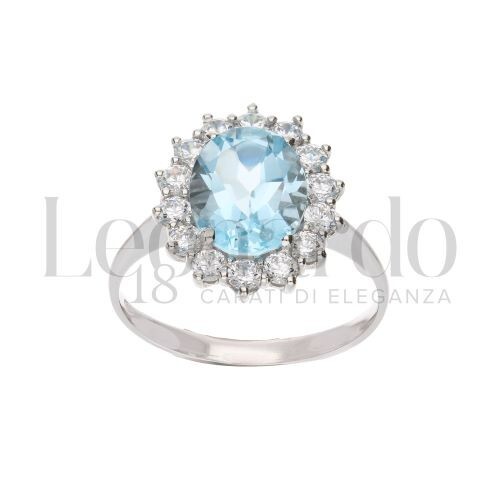 Bague femme topaze bleue - femme,