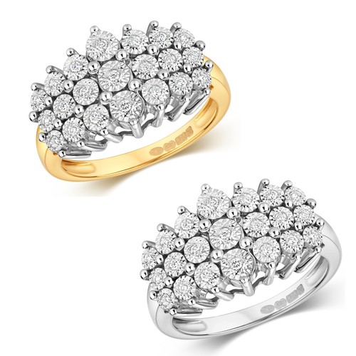 Bague femme blanc jaune - bague, or